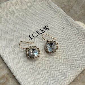 J. Crew Gold-Tone Earrings with Crystals